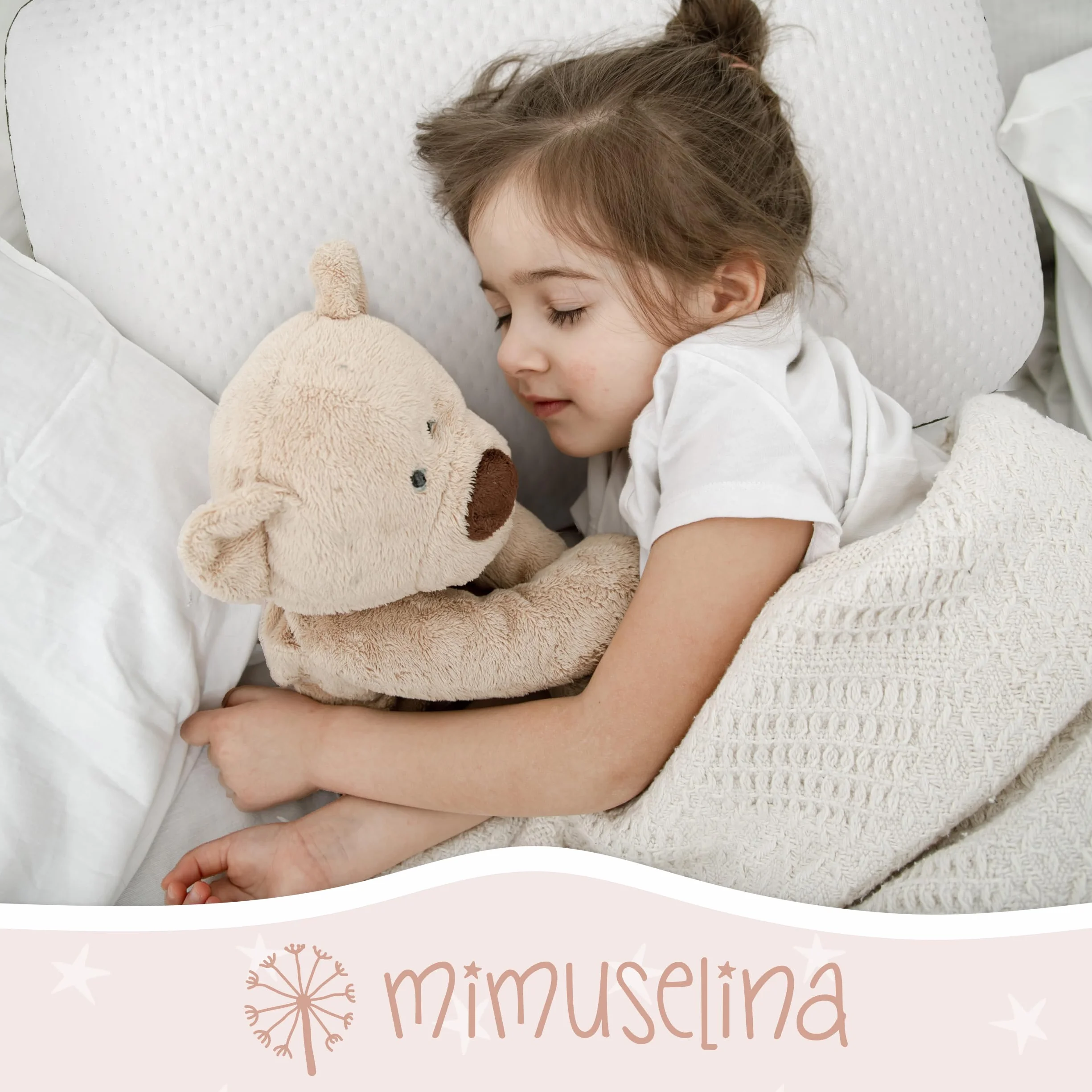 Almohada Infantil Viscoelástica 60x40x6 Memory Foam Transpirable Antisofocos Funda Tencel Hipoalergénica