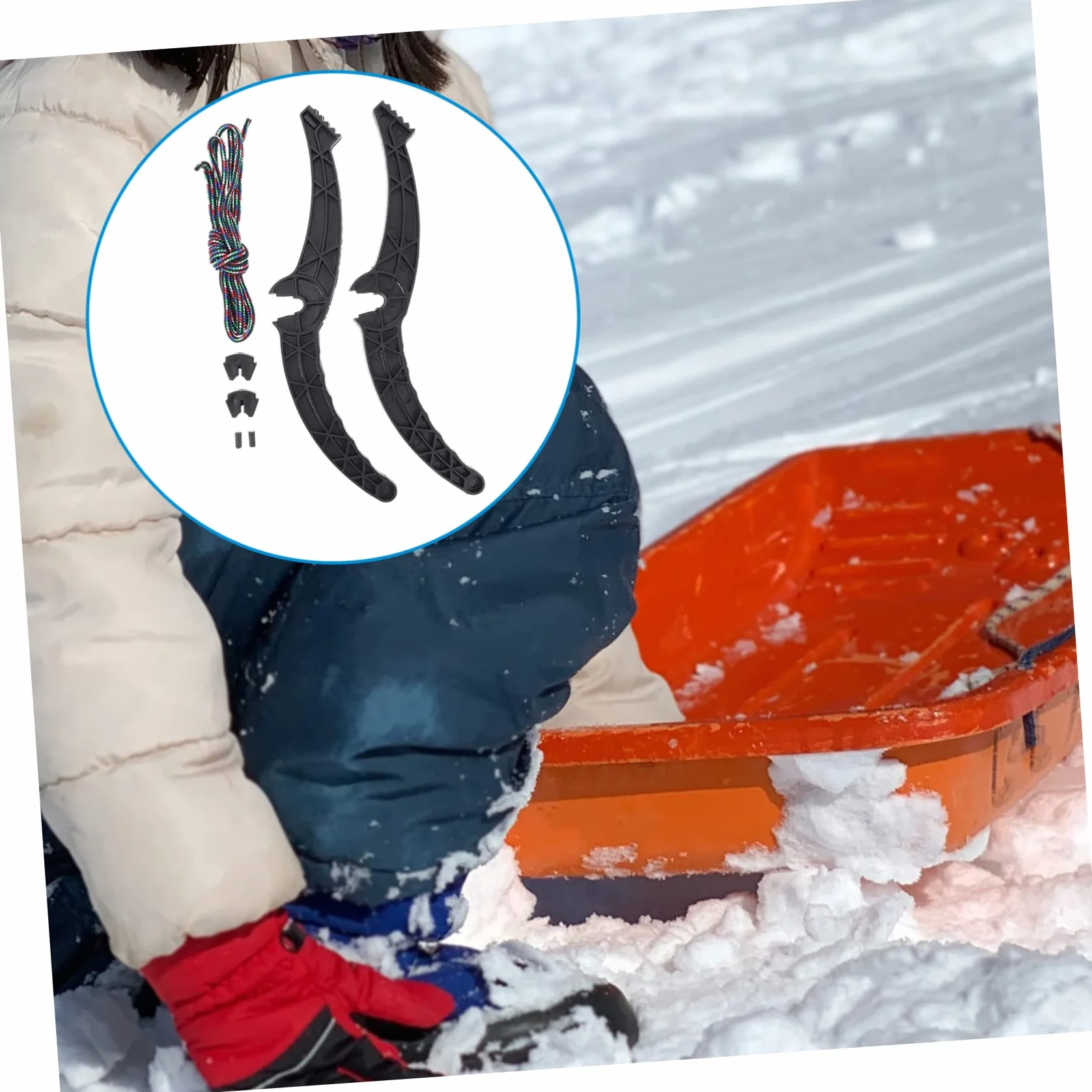 UPKOCH Palanca De Freno Antideslizante para Trineo y Snowboard 13.8 Pulgadas