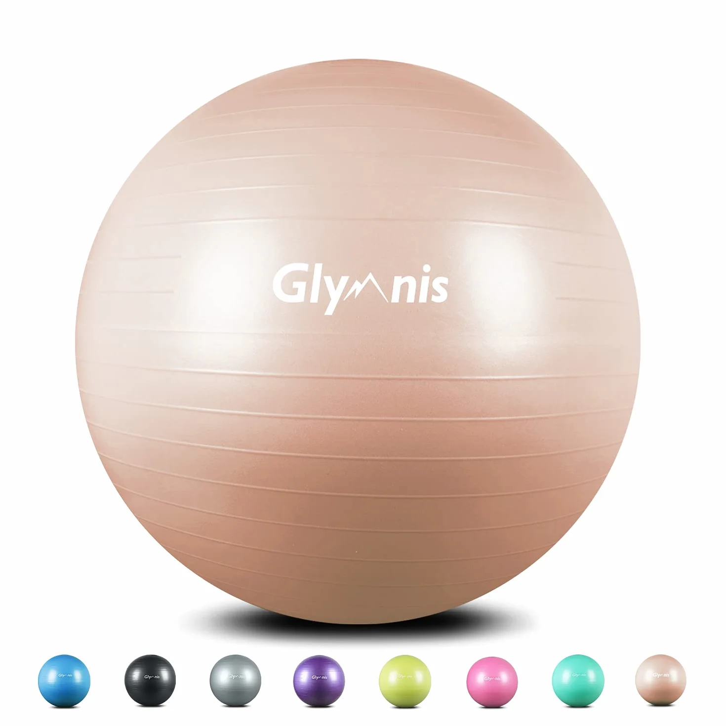 Glymnis Pelota de Pilates Anti-Burst 55cm 65cm 75cm con Hinchador