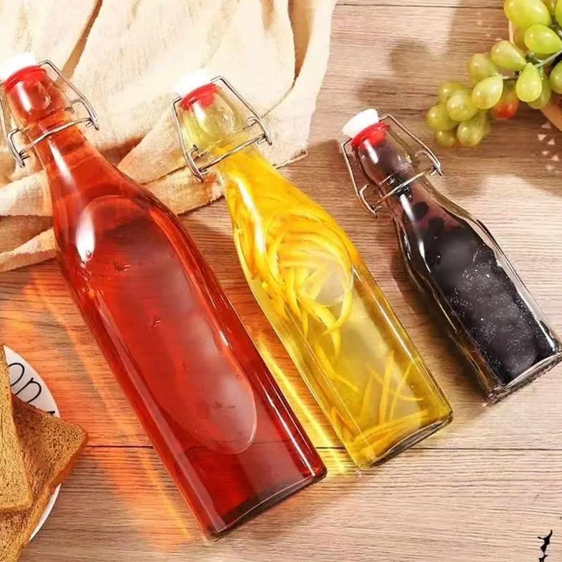 30 Piezas Roja Junta Goma Botella Gaseosa, Juntas de Silicona, para Botellas con Tapa Abatible, Sellos para Botellas de Cerveza Caseras