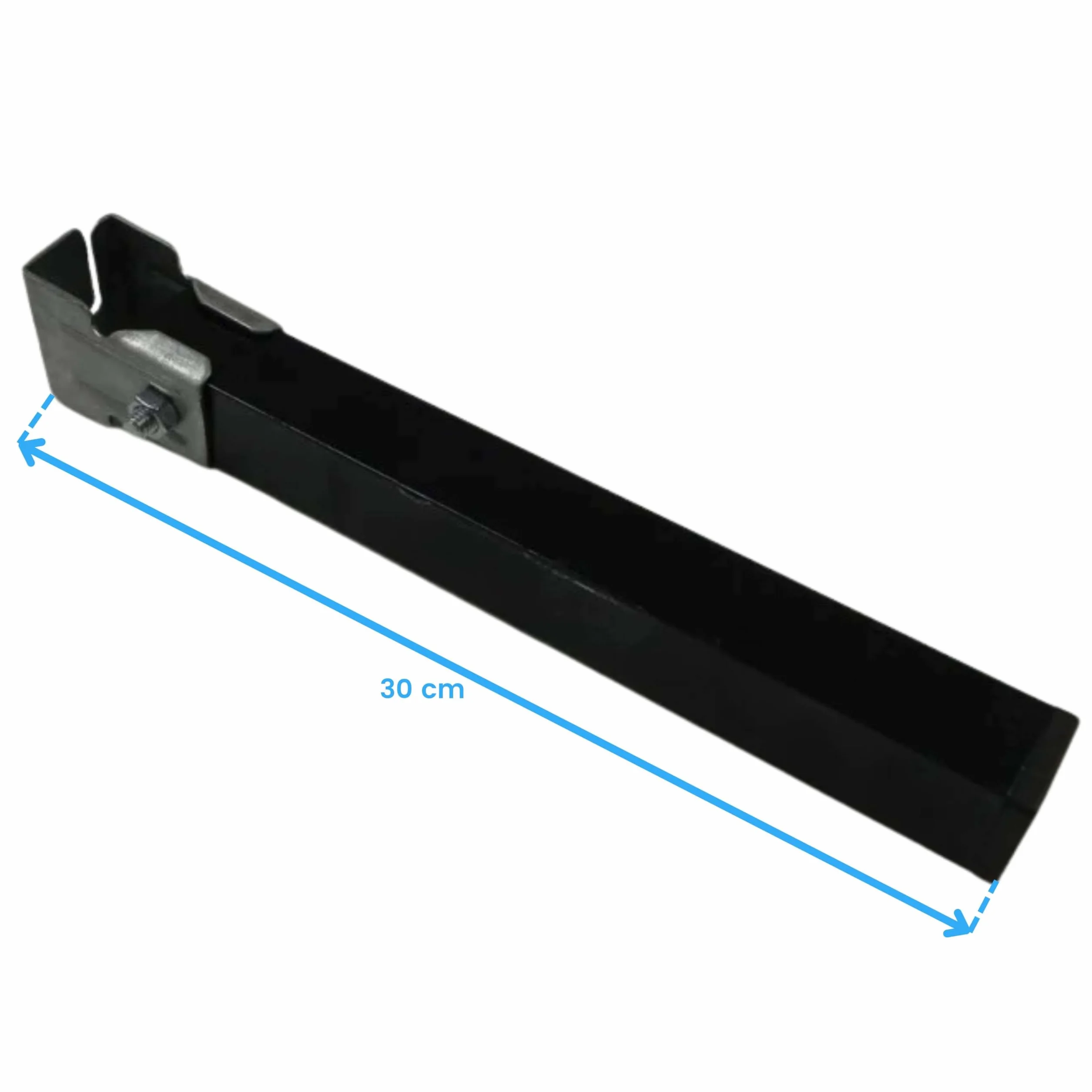 Miroytengo Juego de 6 Patas Cuadradas 30 cm Metálicas con Abrazadera para Somier Tubo 30x30 mm
