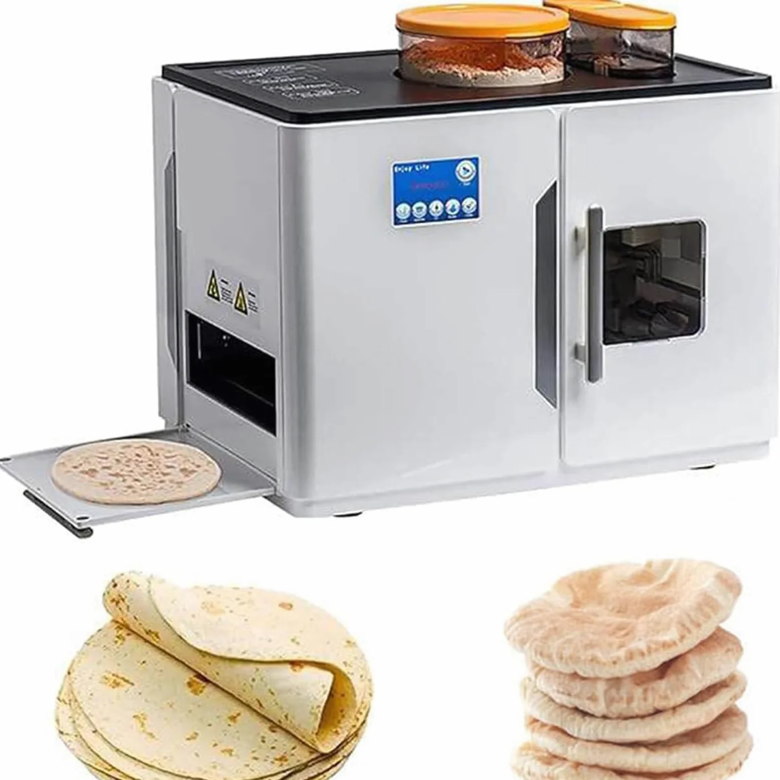 Máquina para Hacer Roti Completamente Automática,Chapati, Tortilla, Panqueque,Pan Plano,Una Tecla para Hacer 8 Piezas por Vez para India, Roti,Chapati, Tortilla De Harina