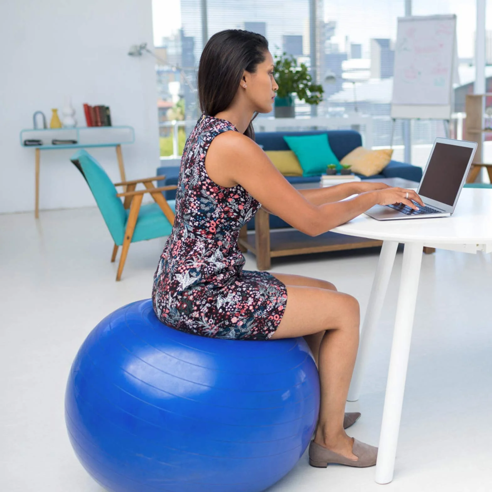 Flintronic Pelota de Pilates 55cm 65cm 75cm 85cm Fitness Ejercicio Equilibrio Entrenamiento