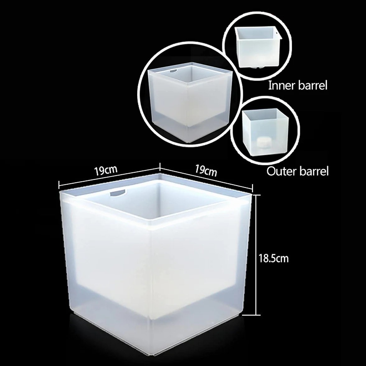 Cubo De Hielo Led De 3,5 Litros, Colorido Con Cambio Automático, Para Fiestas, Casas, Bares, Clubes, Restaurantes Temáticos, Ideal Para Congelar Vino Tinto, Cerveza