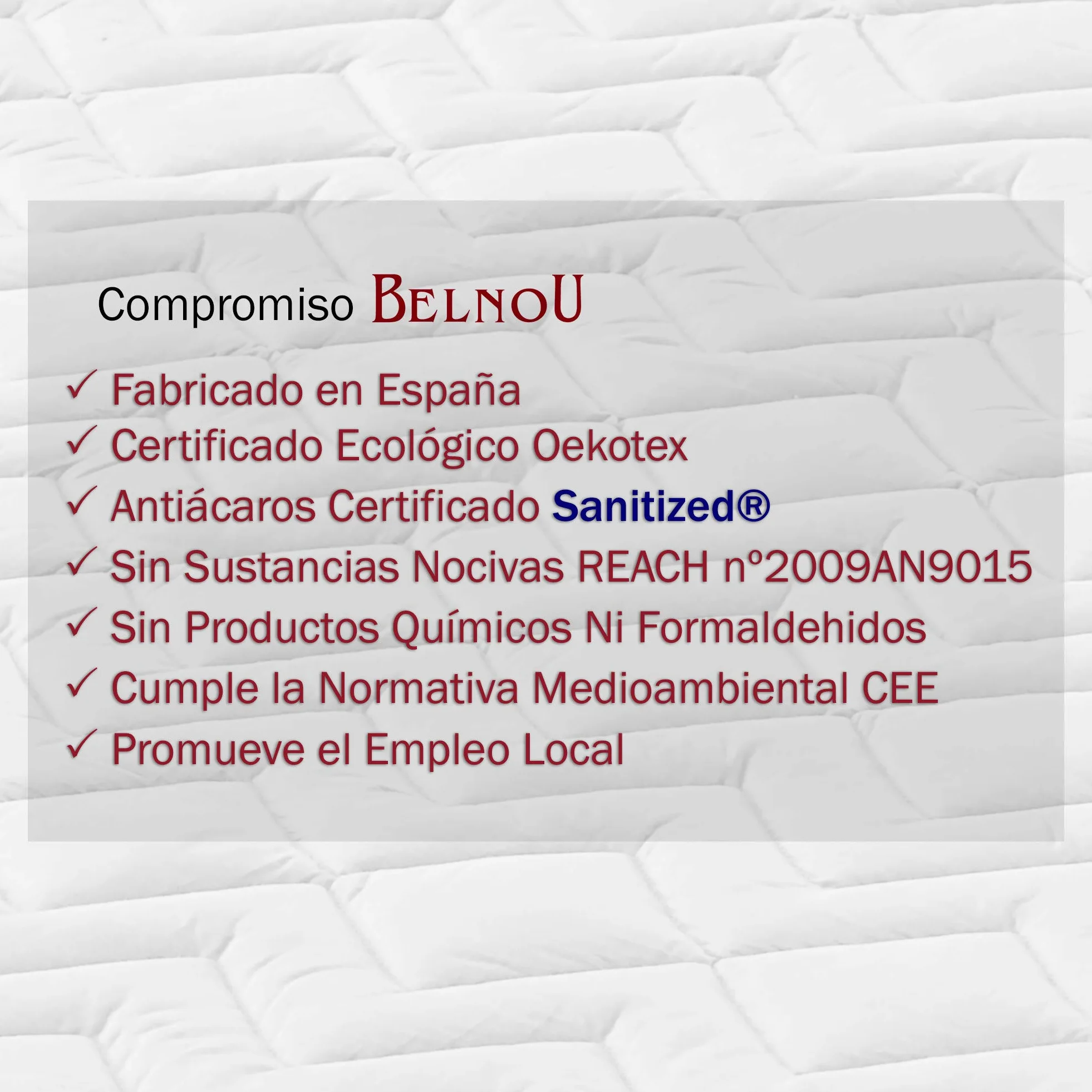Belnou Almohada Viscoelastica Compacta. Comoda Transpirable. con particulas de Carbono. Cremallera. Confortable Adaptable. Calidad. Visco Carbono. Cama 150 cm