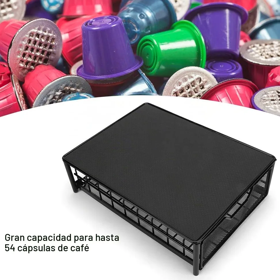 Dioche 54 soportes tipo cajón portacápsulas de café, compatibles con cajones de almacenamiento de cápsulas Tassimo/Café, adecuados para el hogar y la oficina