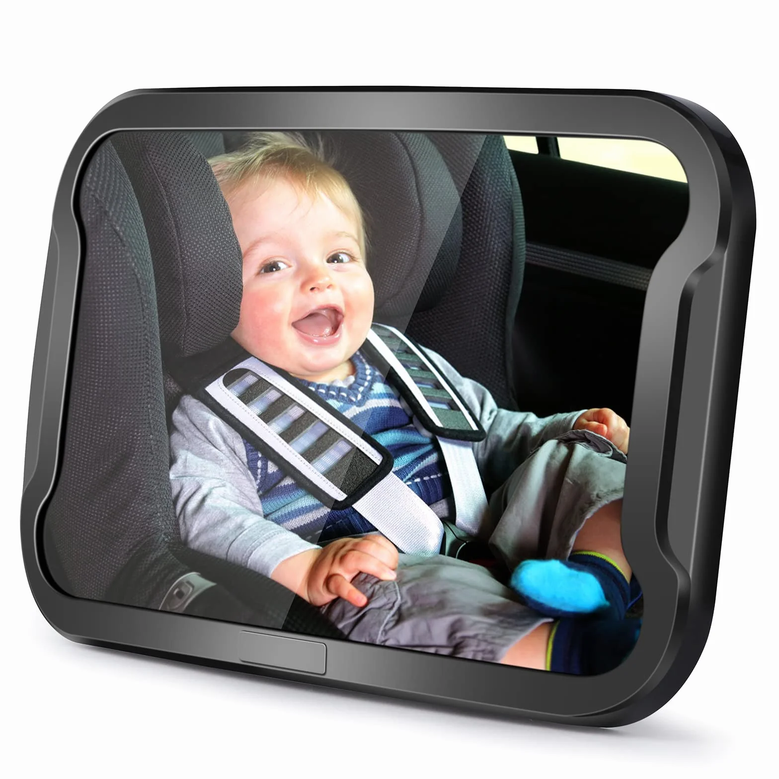 Vinabo Espejo de coche para bebé ajustable 360° a prueba de roturas