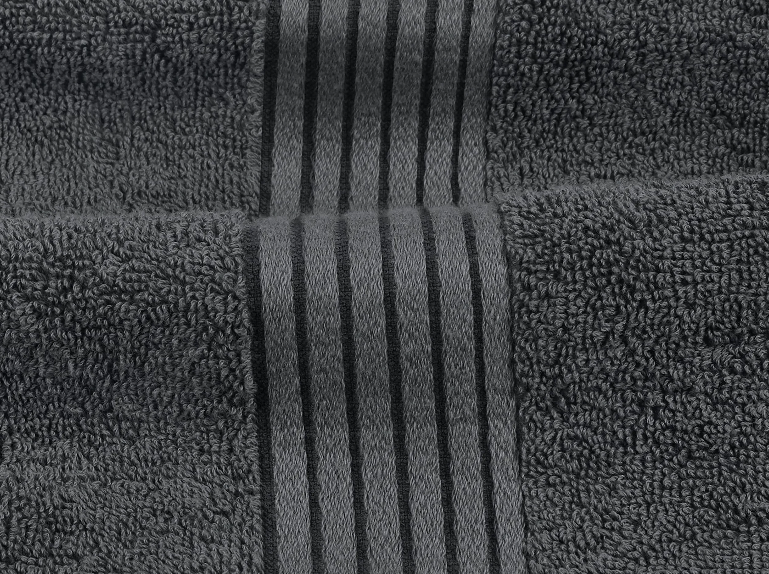 Utopia Towels Juego de Toallas Premium 8 Piezas Algodón Gris