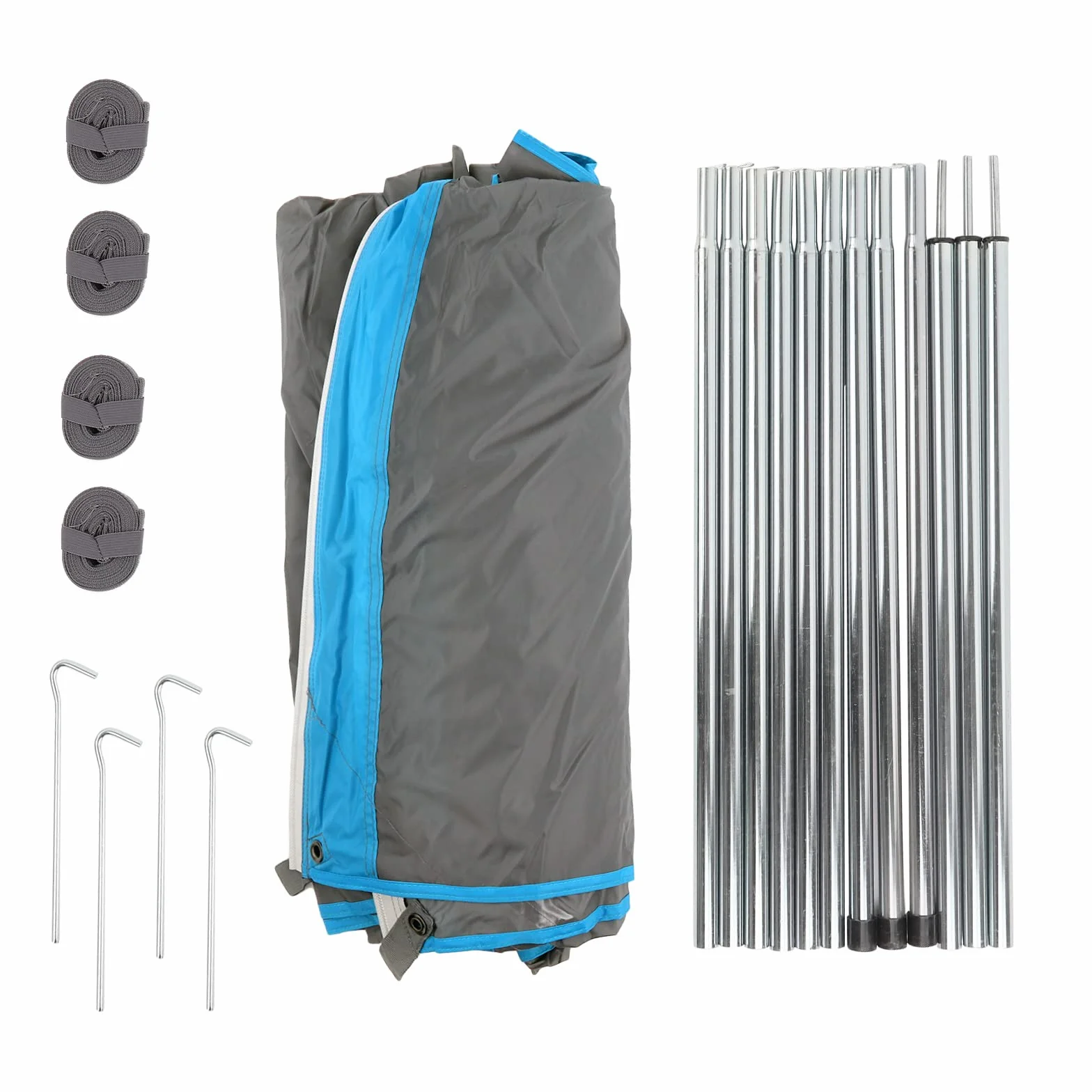 Deiwo Essential Toldo gris 2,50 x 2,4 m 2000 mm columna de agua