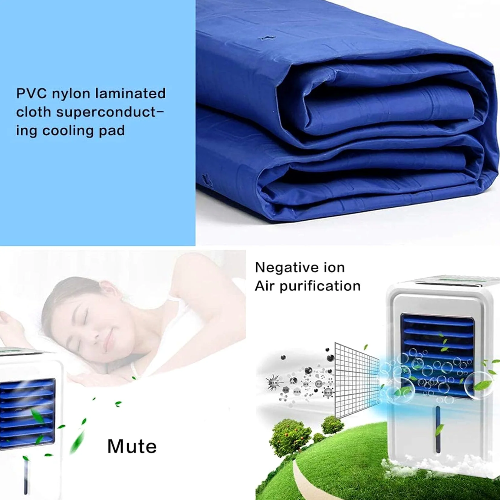 Almohadilla de colchón de enfriamiento eléctrico para los calientes, topper refrigerado por agua con tanque 2.5L, 8W de baja potencia, control de temperatura ajustable para la noche de descanso Sp, ca
