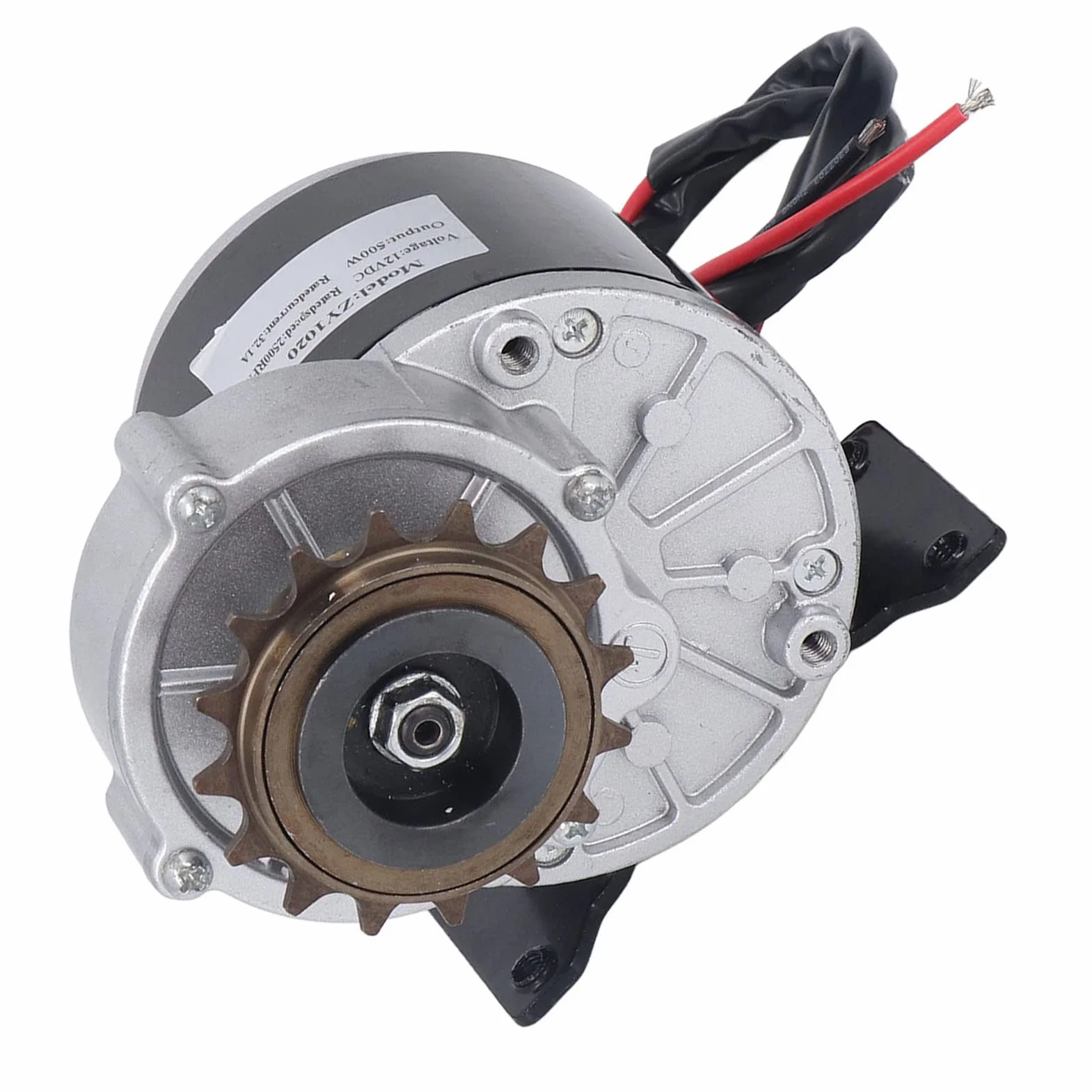 DC 12V 500W Motor Eléctrico Cepillado 16 Dientes Gear Chainwheel Alta Torsión 2500RPM Para Bicicleta Eléctrica Scooter