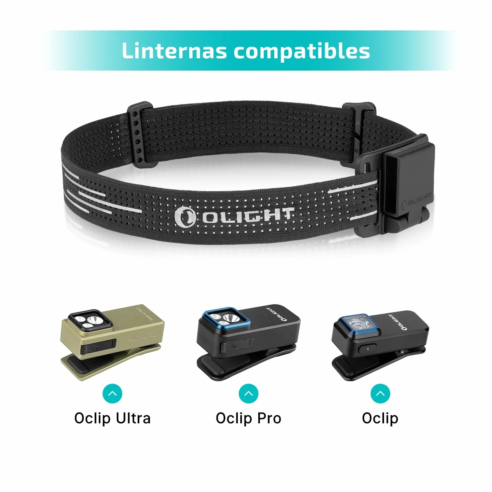 OLIGHT Oclip Linterna Frontal Portátil Manos Libres Negro