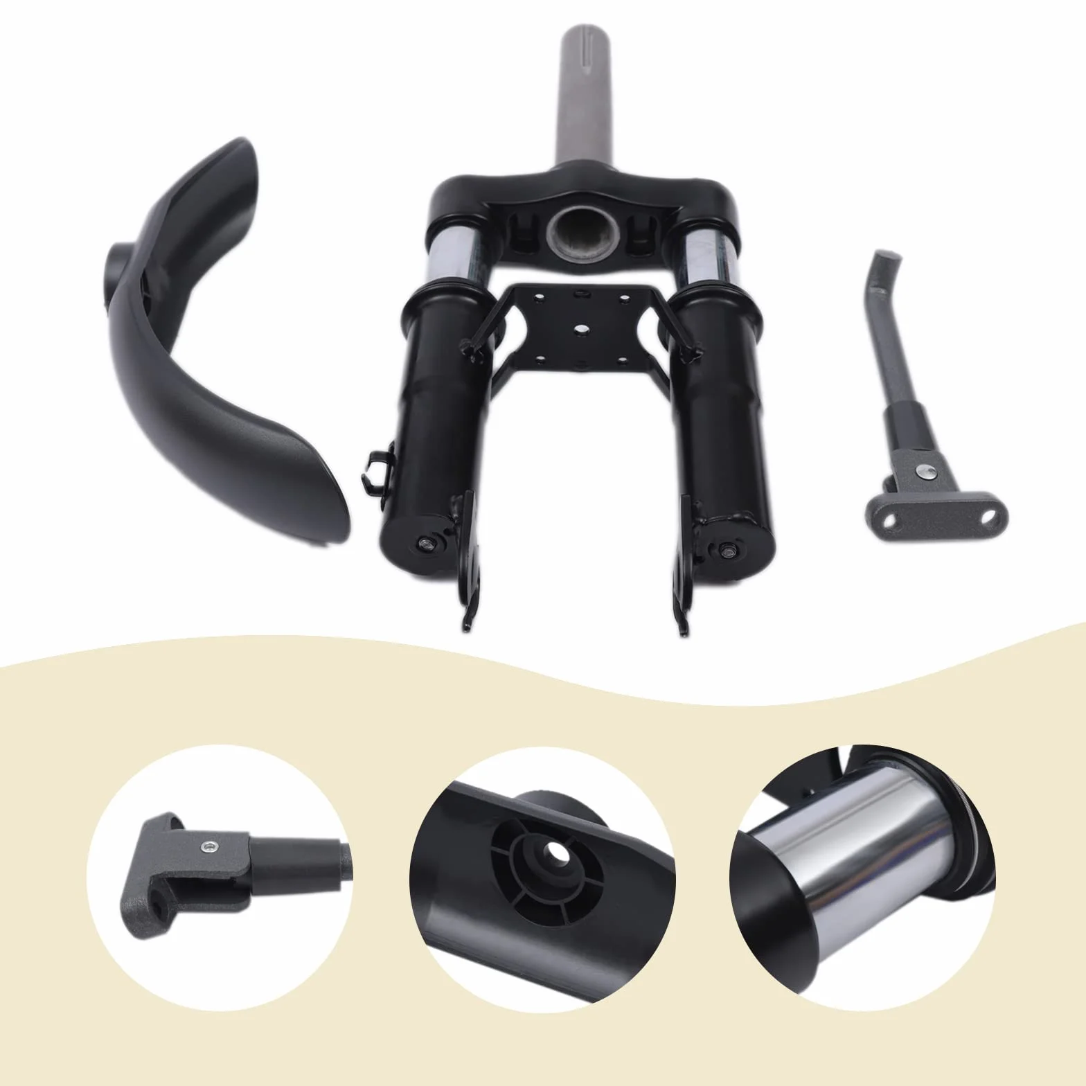 Horquillas de suspensión de aleación de aluminio con soporte y defensa, piezas de absorción de impactos para Xiaomi M365, 1S, Pro, Pro2 y Mi3