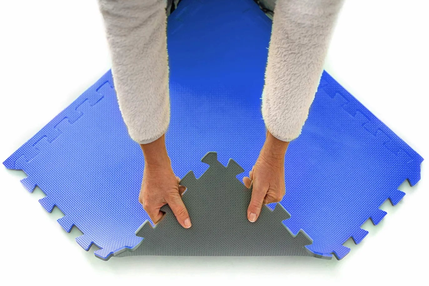Colchoneta suelo gimnasio EVA Puzzle 60cm x 60cm x12mm 8 piezas