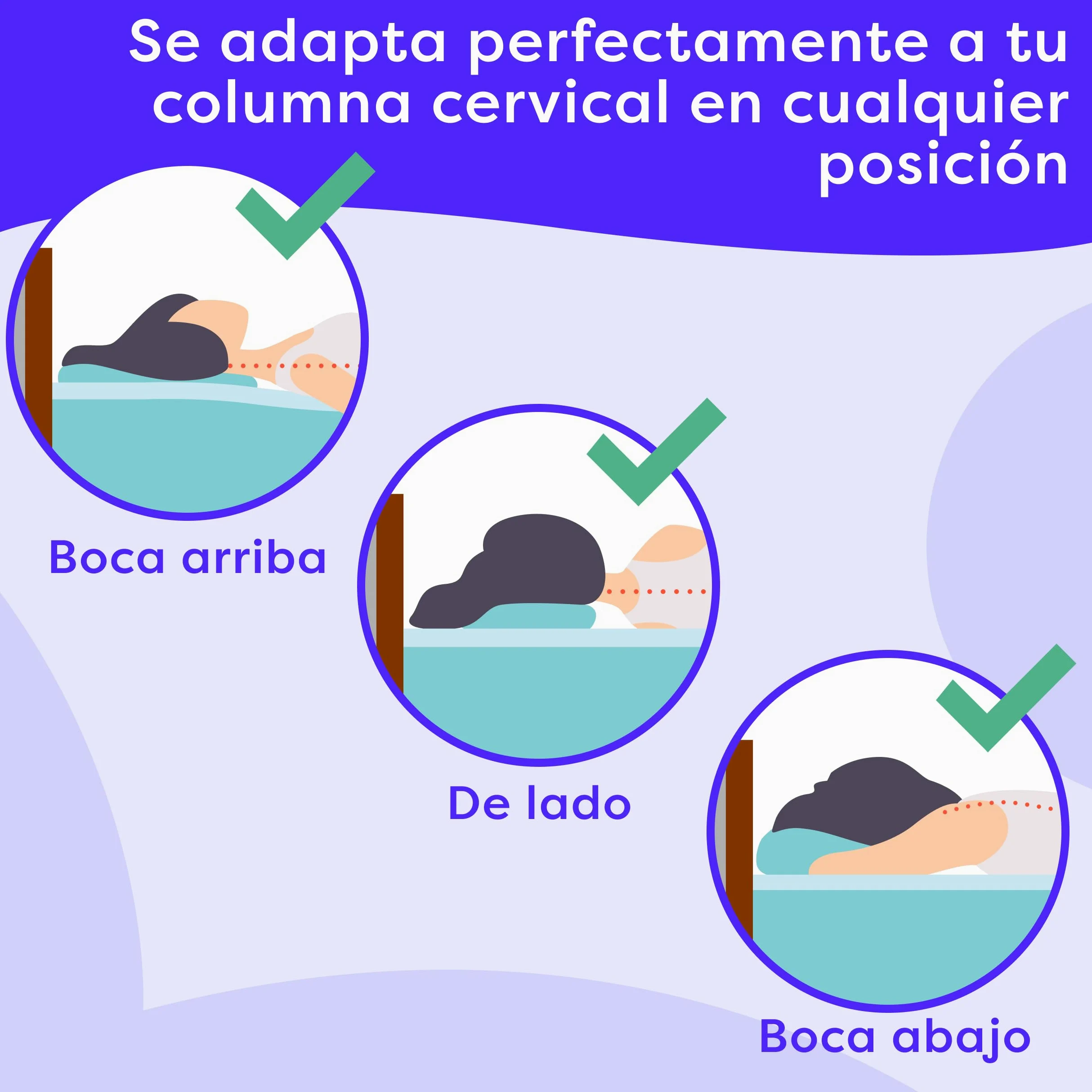 Wolkenfeld Almohada Viscoelastica Memory Foam 70x40x12 - Almohada Cervical Transpirable y Cómodo - Soporte Óptimo para Cuello, Espalda y Hombros - Fibra Tencel - Certificado Oeko-Tex