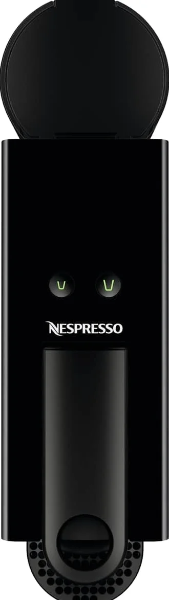 Nespresso Krups Essenza Mini XN1108 con juego descalcificador Descaling 2 x 100 ml, cafetera De'Longhi, sistema de cápsulas originales, depósito de agua 0,6 l, negro