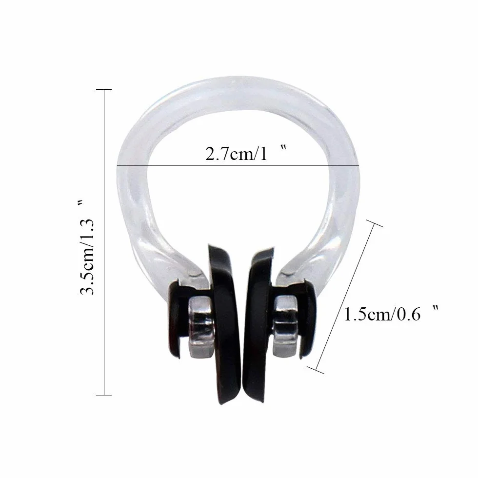 Pinzas de Nariz Silicona 10 Piezas Natación Nose Clip Protector Adultos Niños