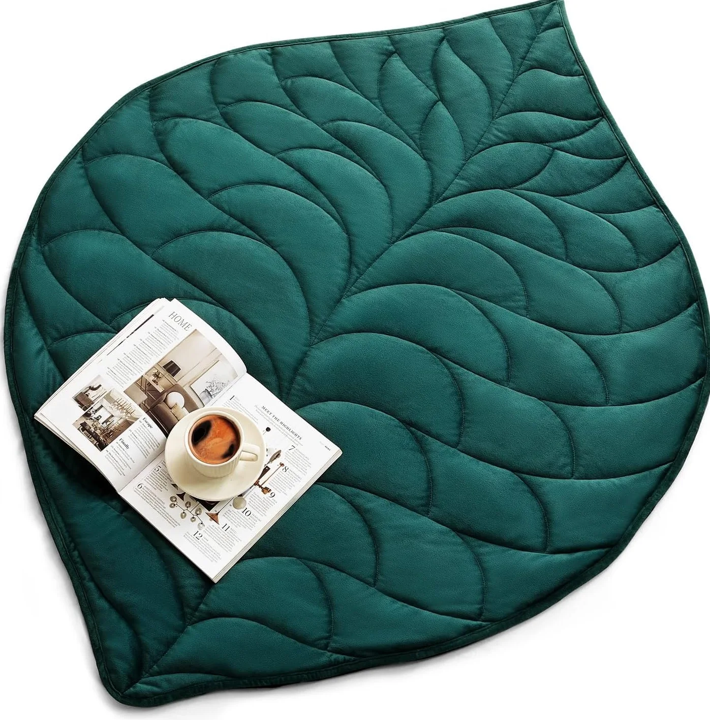 Sivio Manta Ponderada para Adultos 3.2 kg 104x135 cm, Terciopelo de Cristal Suave, Relajación y Viaje, Todas Las Temporadas, Lavable a Máquina | Verde Oscuro