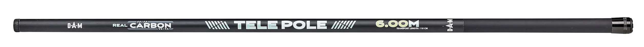 DAM Real Carbon Tele Pole Coarse Rod - Caña de Pescar Telescópica 100% Carbono