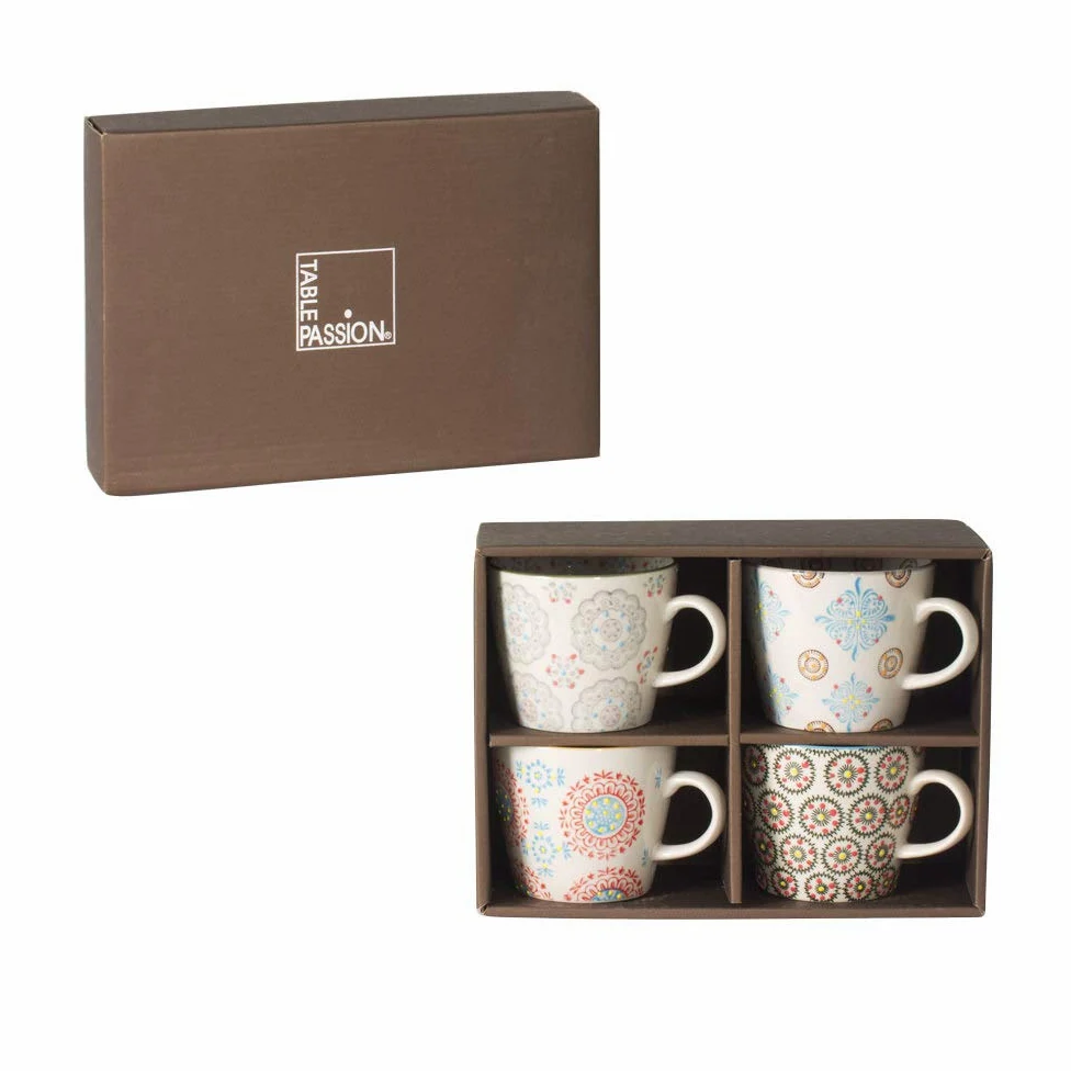 Table Passion – Estuche de 4 tazas Bohemia 30 cl