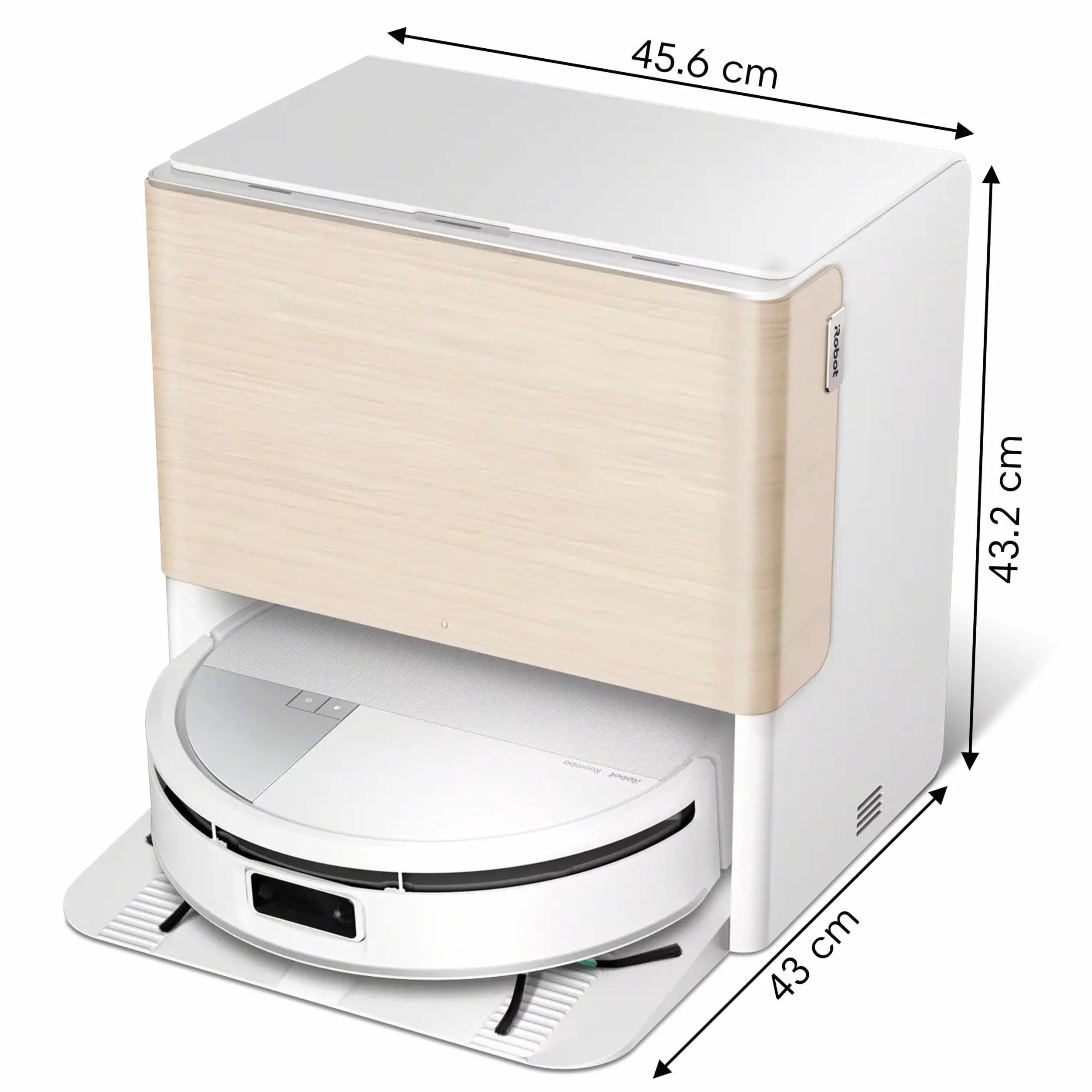 iRobot Roomba MAX 705 Combo con Base AutoWash multifunción y Agua Caliente, Rodillo de fregado PowerSpin Extensible, Cubierta Protectora, cepillos Dobles, fregado y Secado con Calor, LiDAR 3D con IA_B