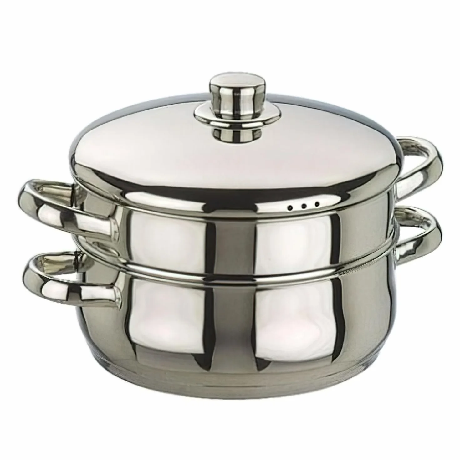 IBILI - Cacerola vapor oslo, 24 cms, Acero inoxidable, Apta para induccion