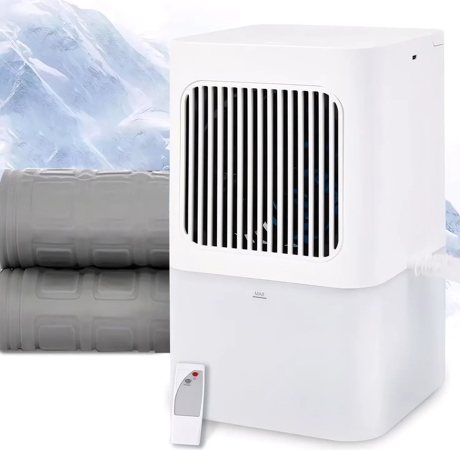 Colchón de refrigeración por agua Pad Cama Sistema de enfriamiento Noche Sudor y Hot Sleepers Alivio Almohadilla Refrigerada Control Remoto Hidro Colchón Refrigerado Topper Doble Tamaño 63 "x56" Twin