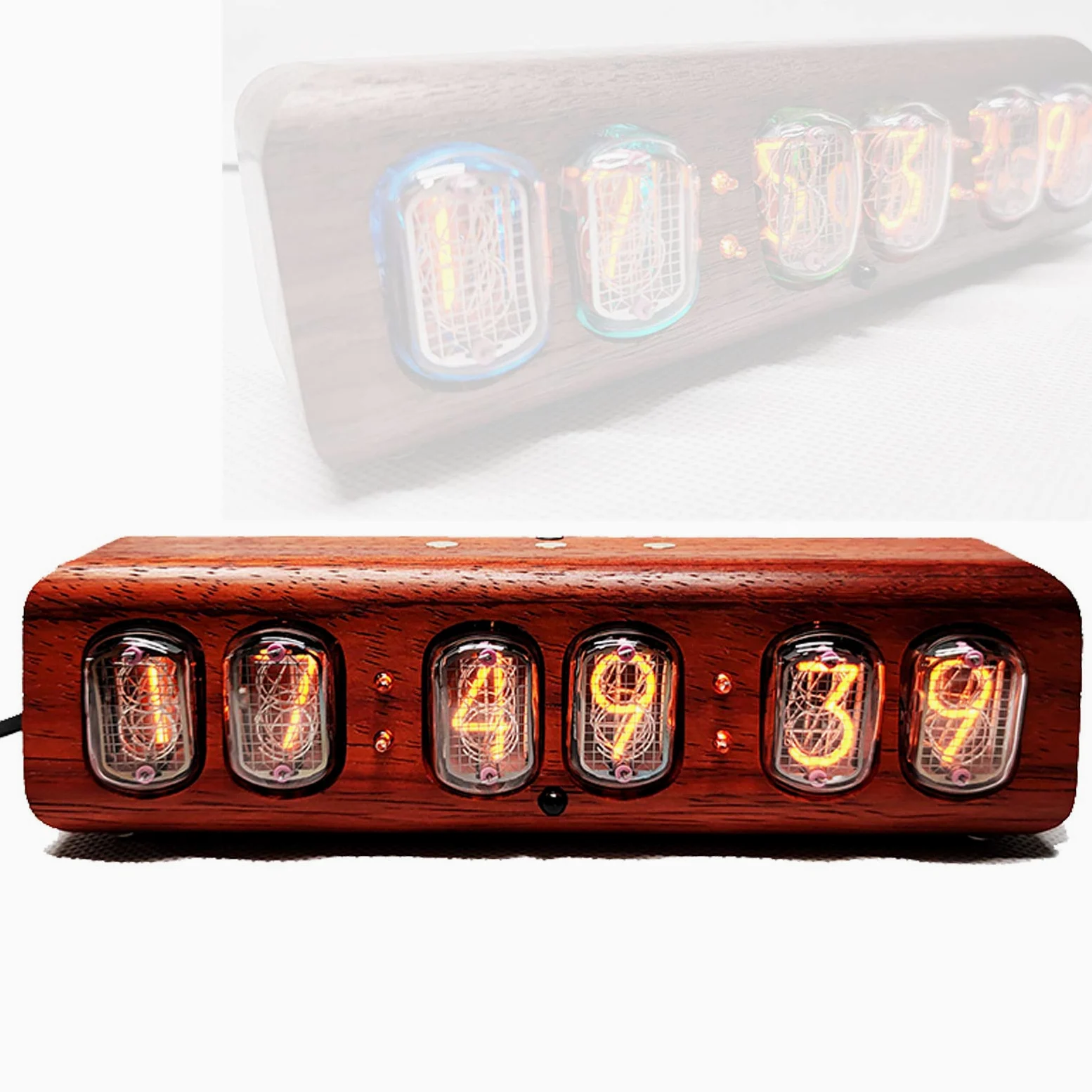 Regalos Personalizados, Tubo de vacío, Reloj LED, Reloj Despertador, Control de teléfono, Temporizador de Encendido y Apagado, Reloj de Tubo Nixie, Control infrarrojo, ca
