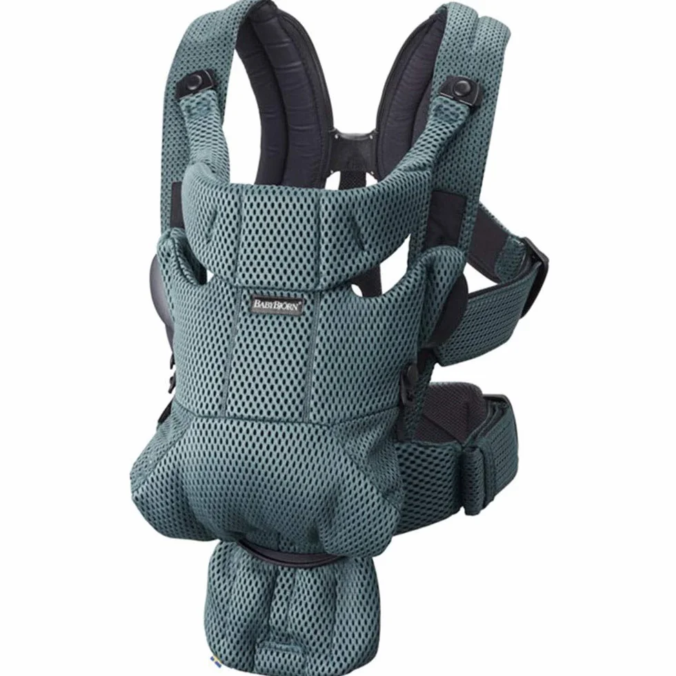 BabyBjörn Porta Bebé Move Malla 3D Verde grisáceo