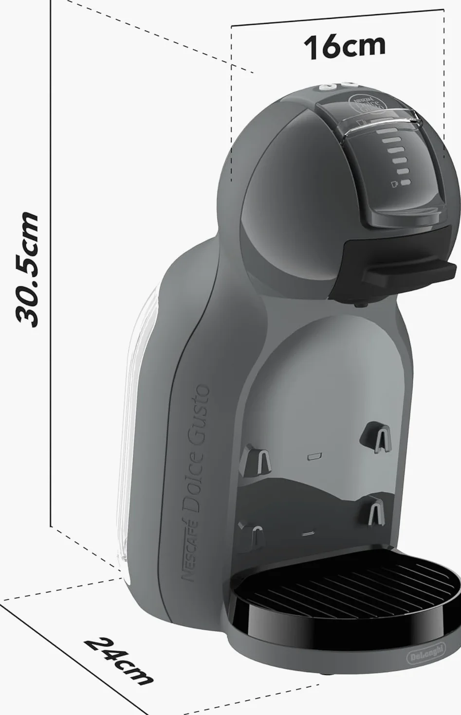 De'Longhi Nescafé Dolce Gusto Mini Me 2 Cafetera de Cápsulas Compacta, Apagado Automático, Bebidas Calientes y Frías, 15 Bares de Presión, Color Negro (EDG335.B)