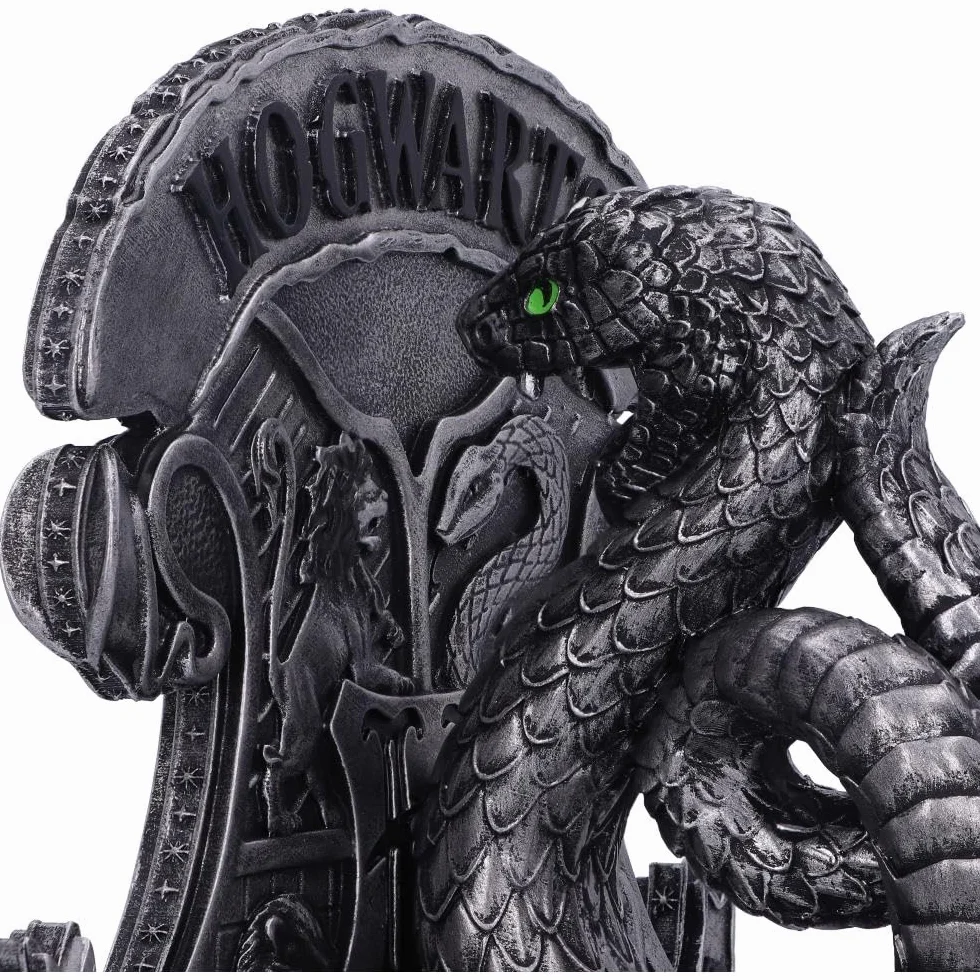 Nemesis Now Sujetalibros con Licencia Oficial de Harry Potter Slytherin, 20 cm, Plateado, B5958V2