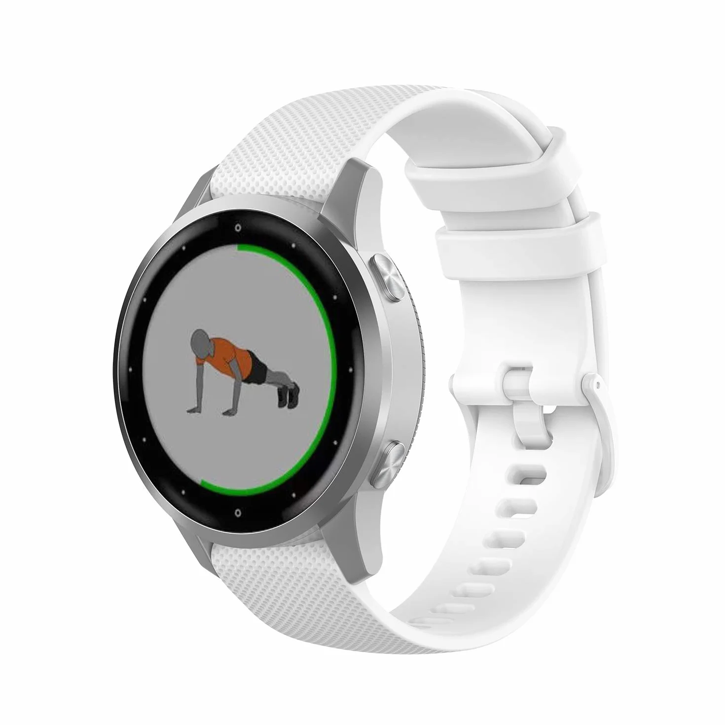 Correa Quick Release 18mm Compatible para Garmin Vivoactive 4S Vivomove 3S Venu 3S/2S Forerunner 255S/265S Silicona Pulsera Huawei GT 4/5 41MM