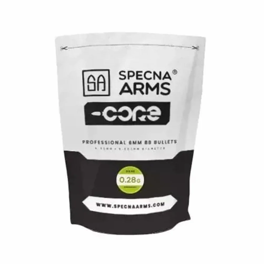 Specna Arms Core Bolas Biodegradables Airsoft 0,28 g 5,95 mm 0,5 kg Blanco Mate