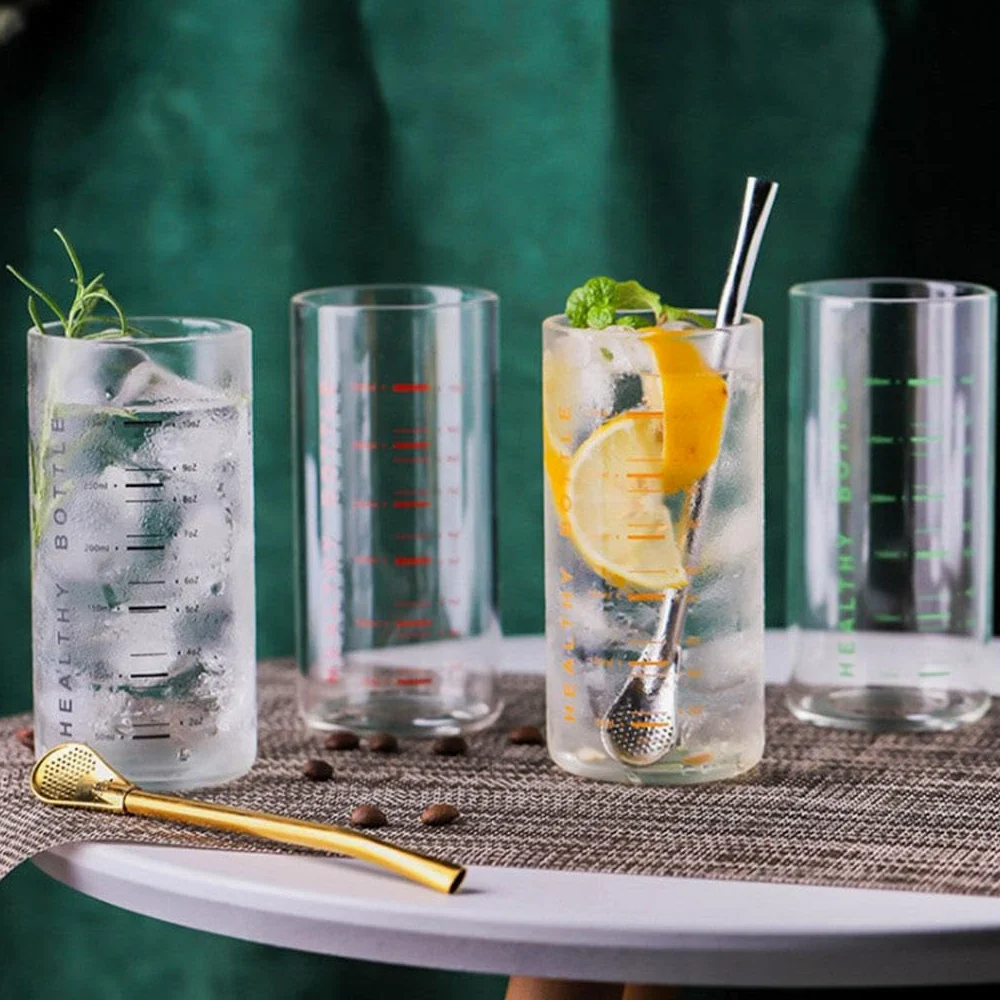Elegante Colección de Tazas Medidoras de Vidrio para Medidas de Cocina, 4 Piezas