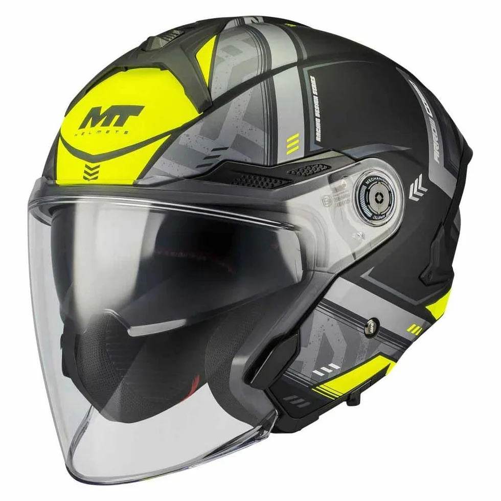 MT Helmets Cosmo SV Casco Moto Jet Visor Solar Retráctil Pantalla Extracción Rápida Interior Lavable Intercomunicador UCS Homologado ECE 22.06 DOT