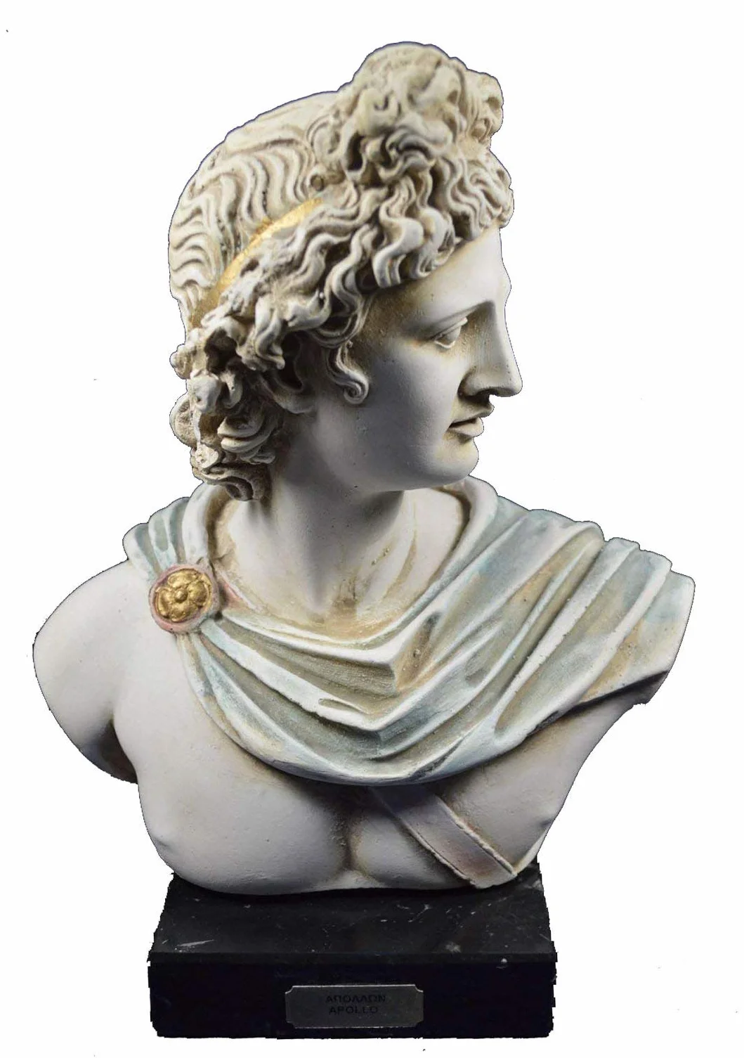 ARDOUR VAN Apollo - Escultura Busto Antiguo Dios Griego de Sol y poesía Gran artefacto