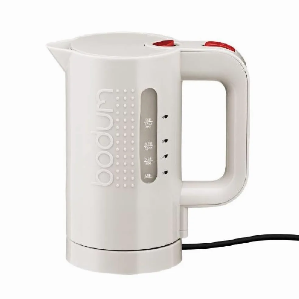 Bodum BISTRO - Hervidor de agua eléctrico, capacidad de 0,5 l, color blanco crema