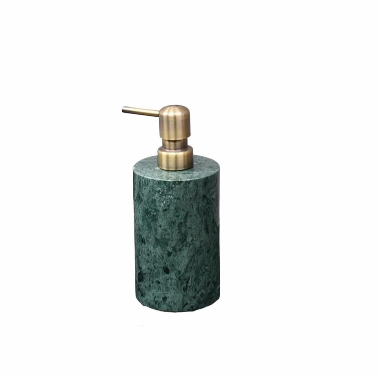 Set de Accesorios de Baño Juego de baño de mármol Natural Verde Oscuro con Bandeja de Lujo Clara, Soporte for Cepillo de Dientes, Kit dispensador de jabón(Soap Dispenser E)