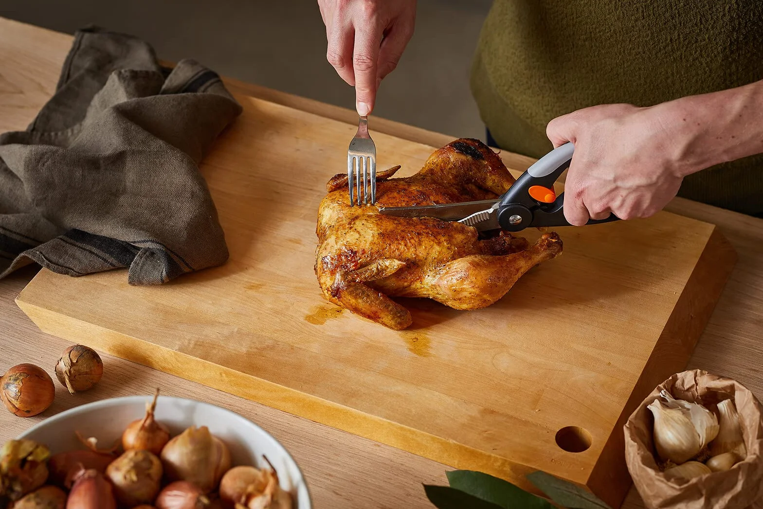Fiskars Tijeras para aves, Longitud total: 25 cm, Acero de calidad/Plástico, Functional Form, 1003033