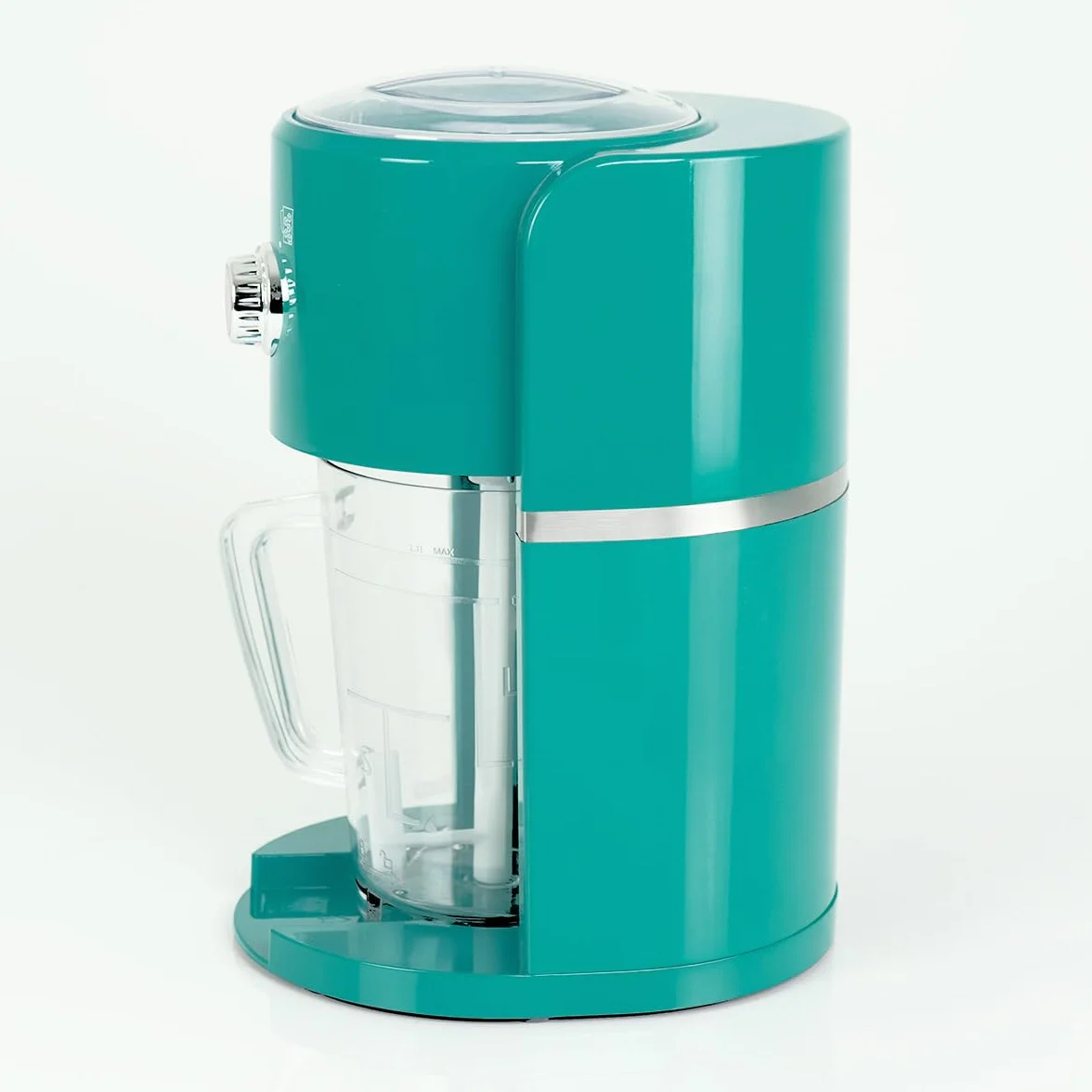 Jocca - Máquina para Hacer granizados eléctrica | Cuchillas de Acero Inoxidable | Capacidad 1,1 L | Fácil de Limpiar | Color Turquesa | Pica y Mezcla Hielo