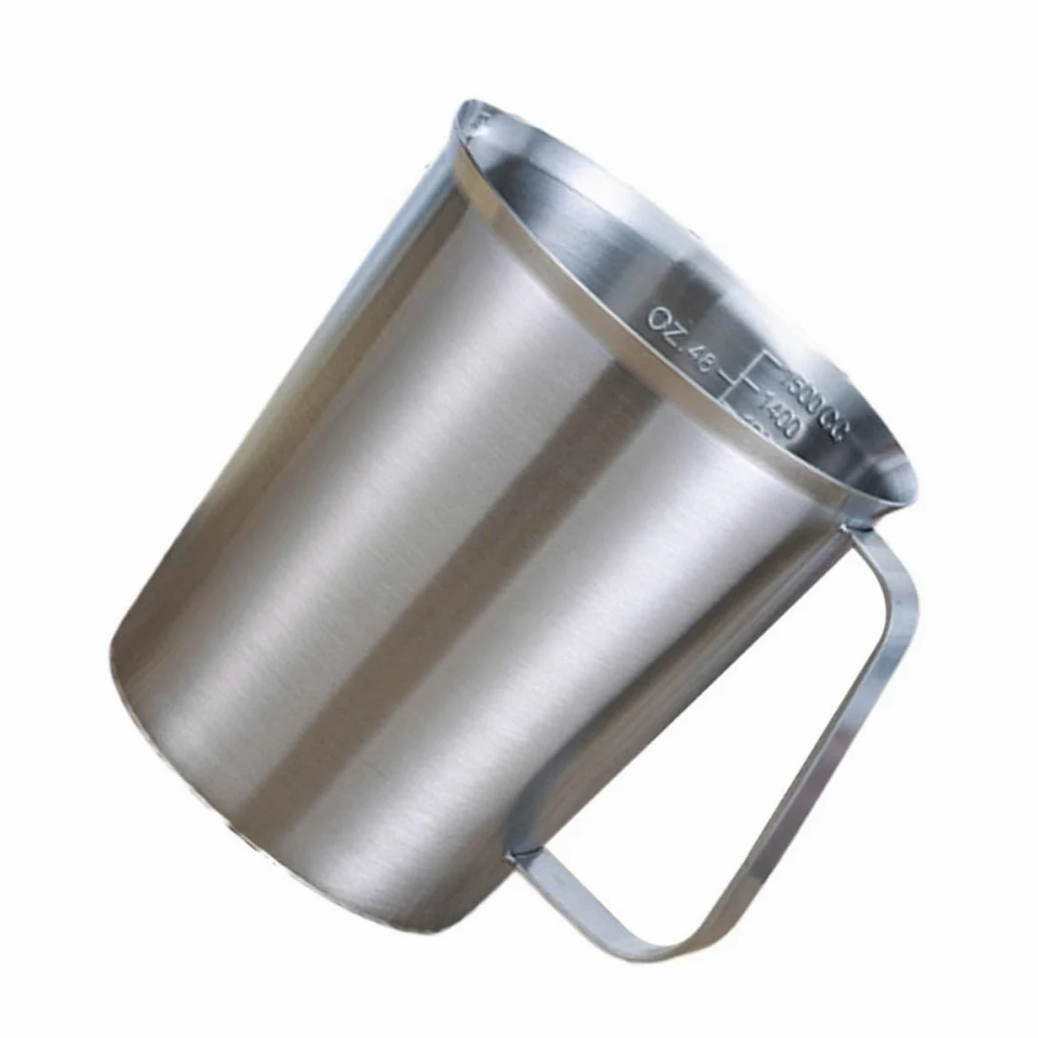 Taza Medidora con Asa de Acero Inoxidable 304 de 1500 Ml Resistente Oxidación, Adecuado para Hornear y Preparar Café o Té con Leche