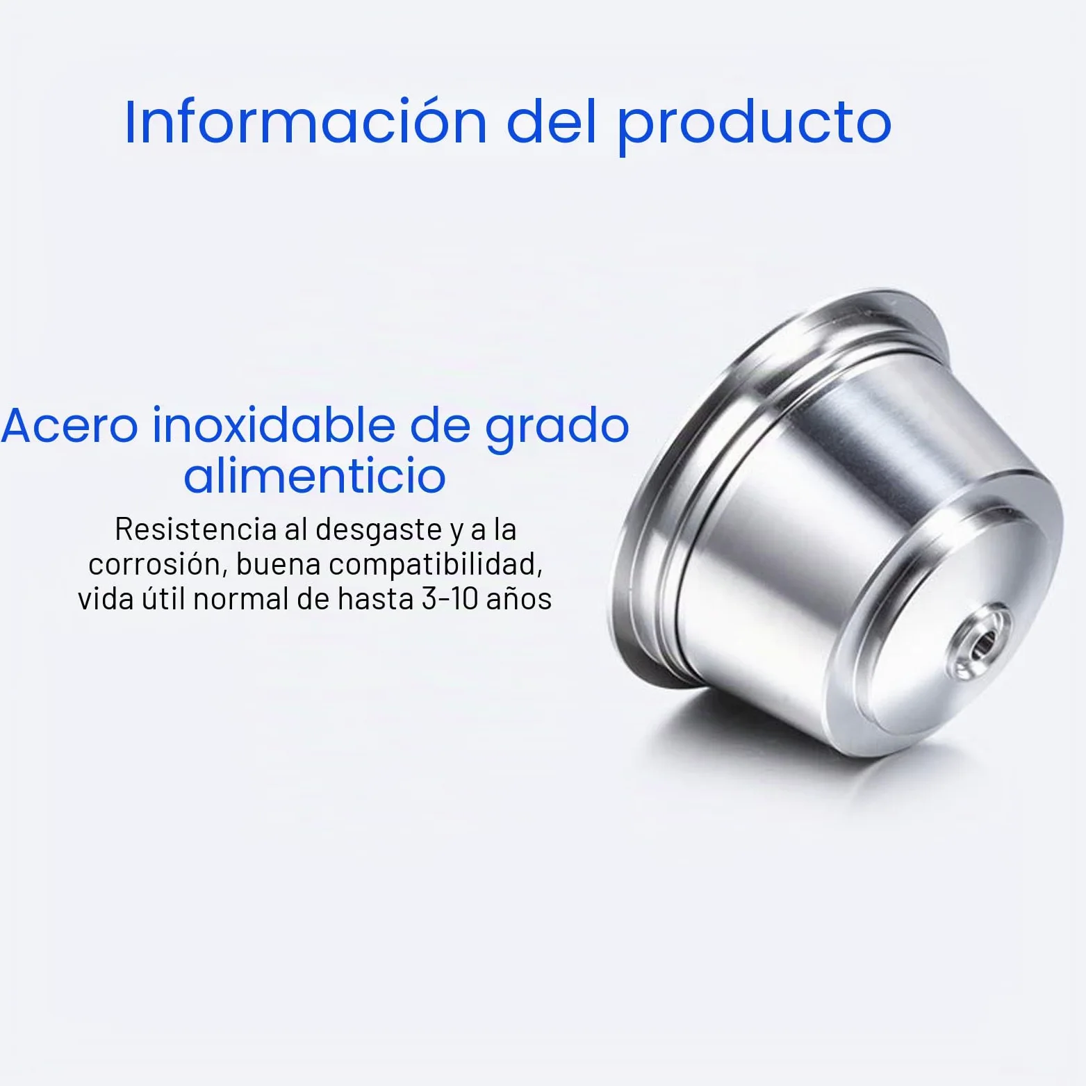 Cápsulas de café Reutilizables de Acero Inoxidable para EDG DG325,