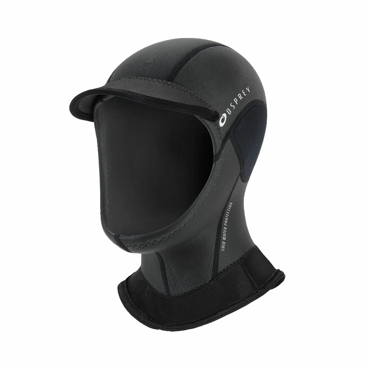 Osprey Wetsuit Hood | Unisex 2mm Neoprene, Durable, Stretchable Thermal Diving Hood for Snorkelling, Surfing and Swimming, Black