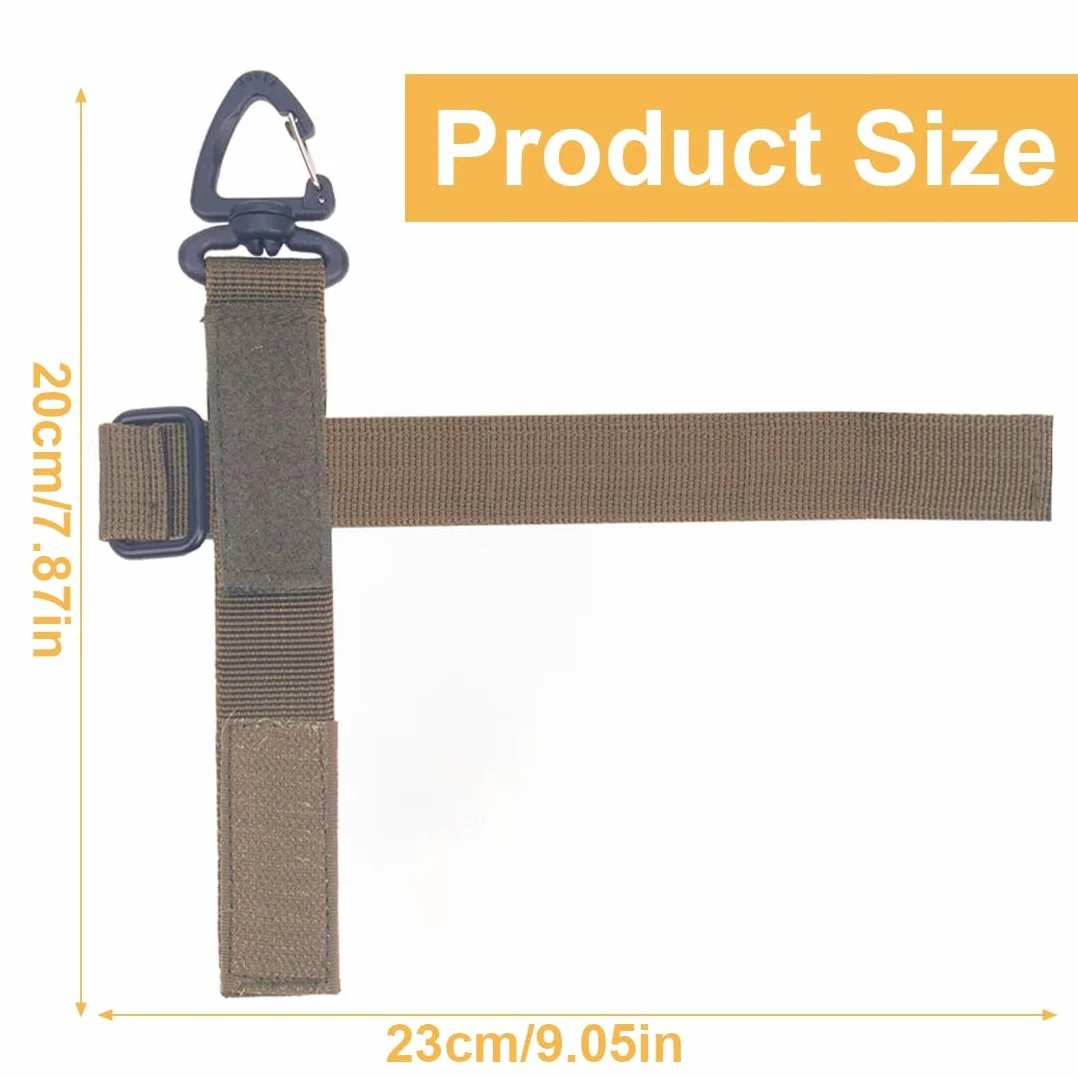 Porta Guantes Cinturon Policial 2 PCS Guantes Tácticos Multiusos al Aire Libre Caqui