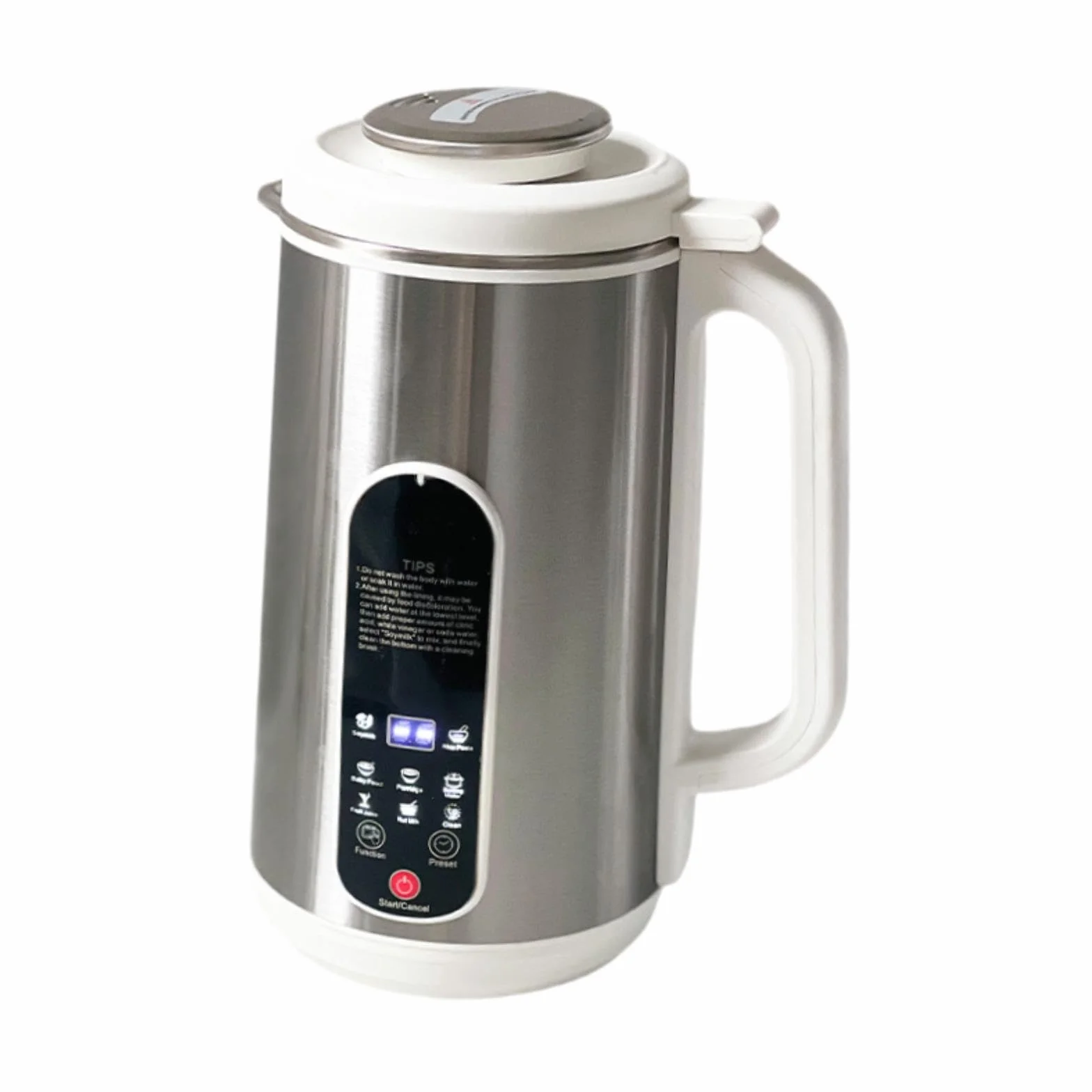 Máquina de Leche de Soja Máquina para Hacer Leche de Nueces de Acero Inoxidable Preparador Automático de Leche Vegetal Máquina Automática de Leche de Nuez