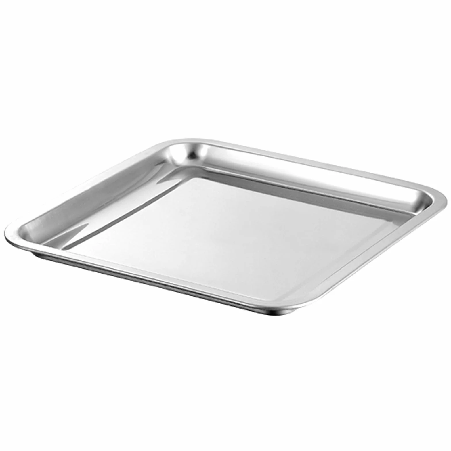 Bandeja Horno Acero Inoxidable, Bandejas de Horno con Borde Reforzado que Evita Deformaciones, Paquete de 1 Bandeja Grande(50x50x4cm/19x19x1in)