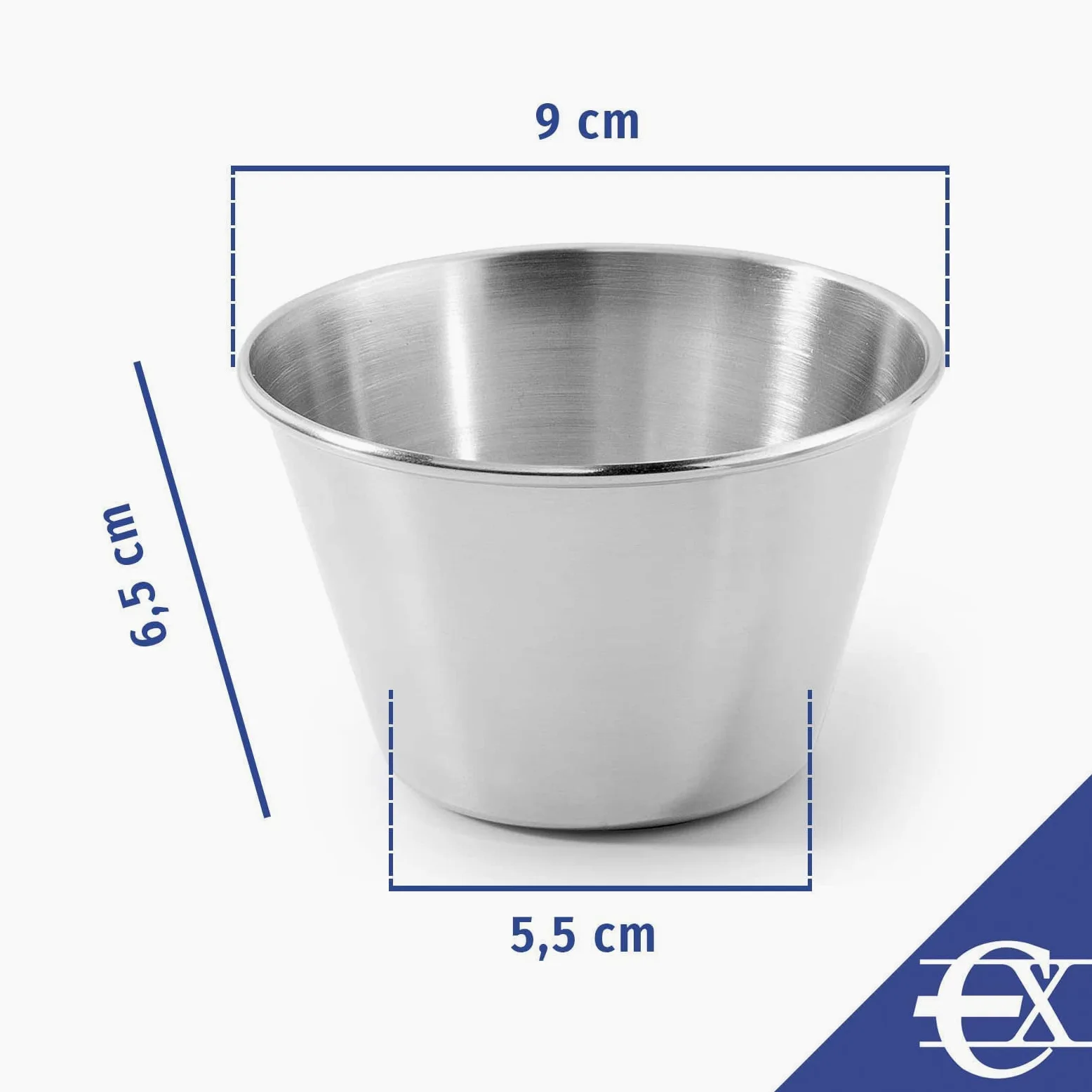 EUROXANTY Molde para Flan 24 unidades | Flanera Individual | Molde de flan liso | Molde antiadherente | Molde gelatinas | Molde para pastelitos | Molde redondo | Ø9 cm