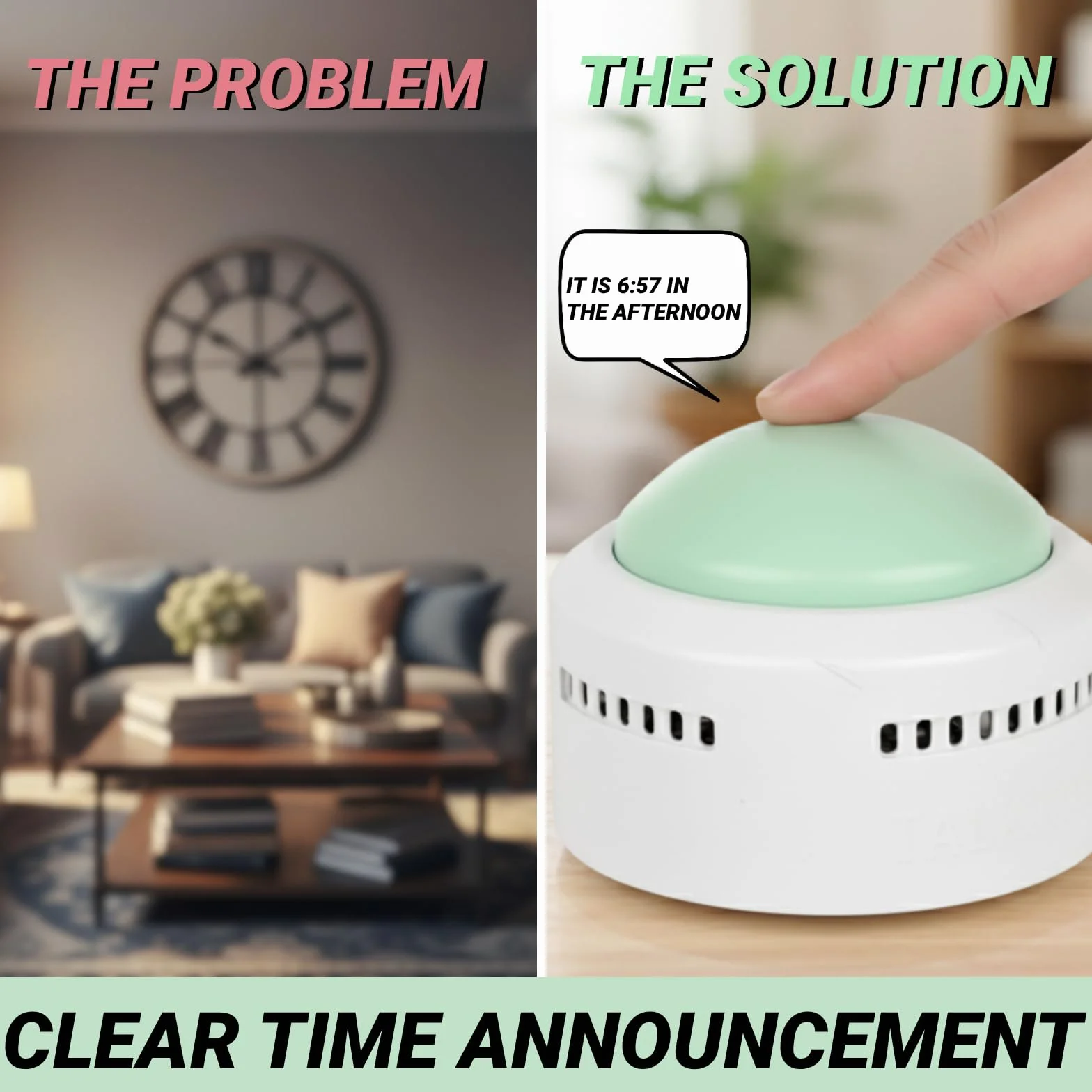 Reloj de mesa parlante para ciegos, ancianos y discapacitados visuales, con sensor de chismes, 5 idiomas ajustables, 4 despertadores por día, indicador de hora y fecha, idea de regalo para