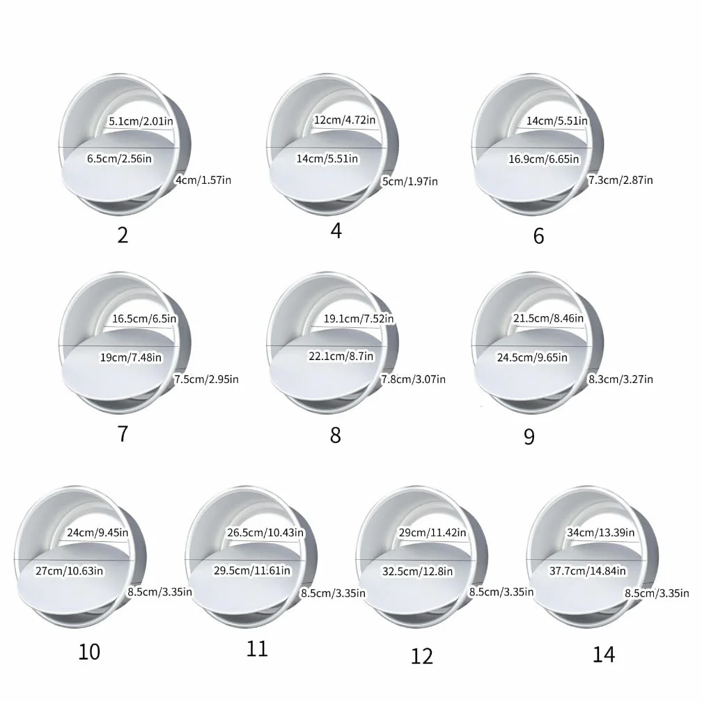 Moldes confiables para pasteles moldes para hornear moldes de aleación de aluminio, moldes fáciles de usar, accesorios para hornear para productos horneados