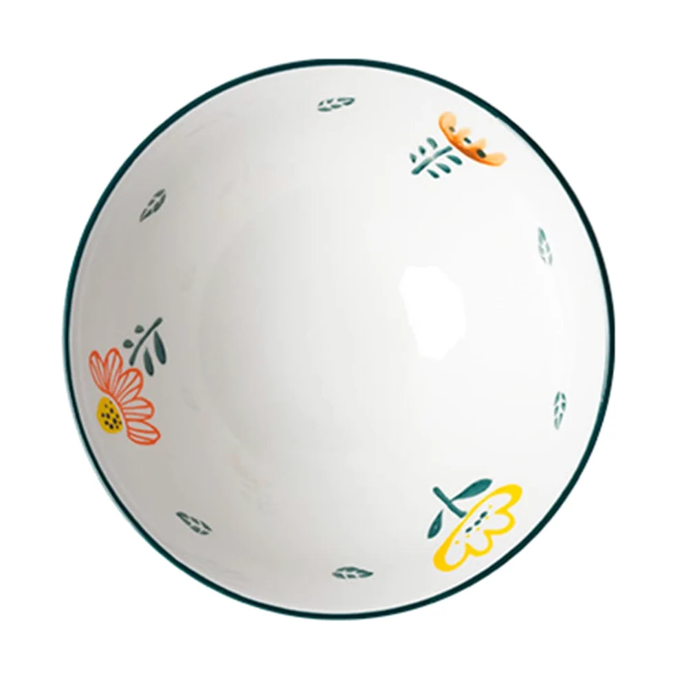 Cuencos de cerámica para Cereales, Cuencos de Porcelana, Cuencos de cerámica para Sopa, Pasta, Ensalada y arroz, microondas, lavavajillas, 8 Pulgadas